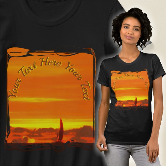 Camiseta Sunset de veleiro 1300 (Criador carregado)