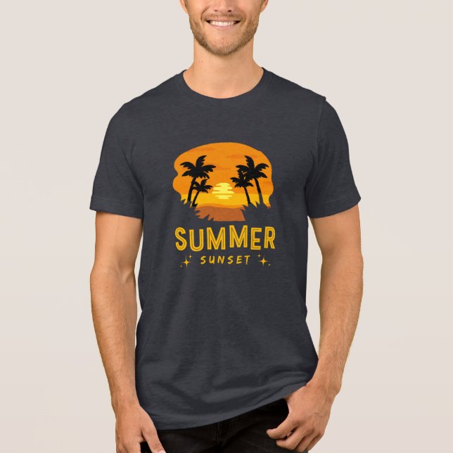 Camiseta Sunset de Verão (Frente)