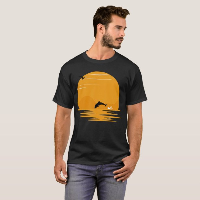 Camiseta Sunset de Verão (Frente Completa)
