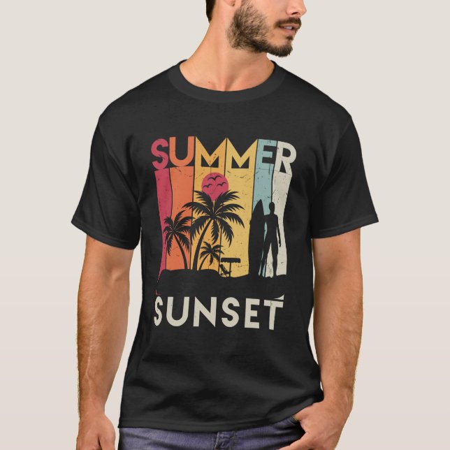 Camiseta Sunset de Verão (Frente)