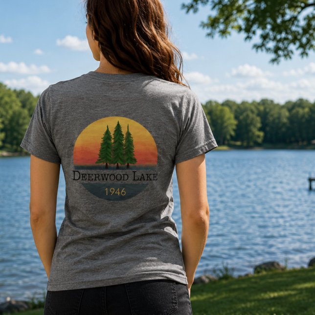 Camiseta Sunset Deerwood Lake (Criador carregado)