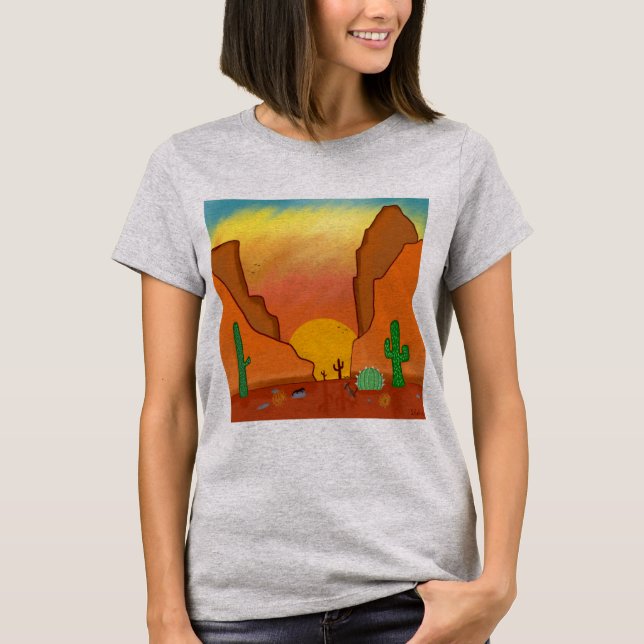 Camiseta Sunset do Deserto (Frente)