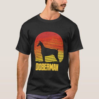 Camiseta Sunset Doberman Legal Sunshine Dog Silhouhof A