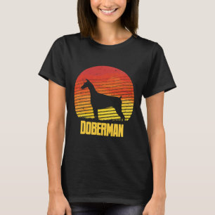 Camiseta Sunset Doberman Legal Sunshine Dog Silhouhof A