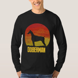 Camiseta Sunset Doberman Legal Sunshine Dog Silhouhof A