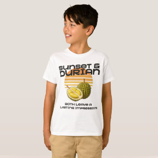 Camiseta Sunset & Durian: Ambos Deixam Uma Impressão Durado