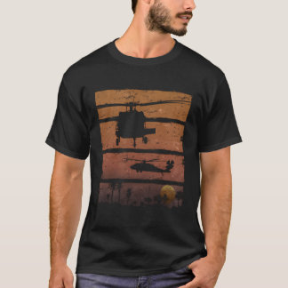 Camiseta Sunset Dustoff Uh-60 Blackhawk Medevac Helicopter