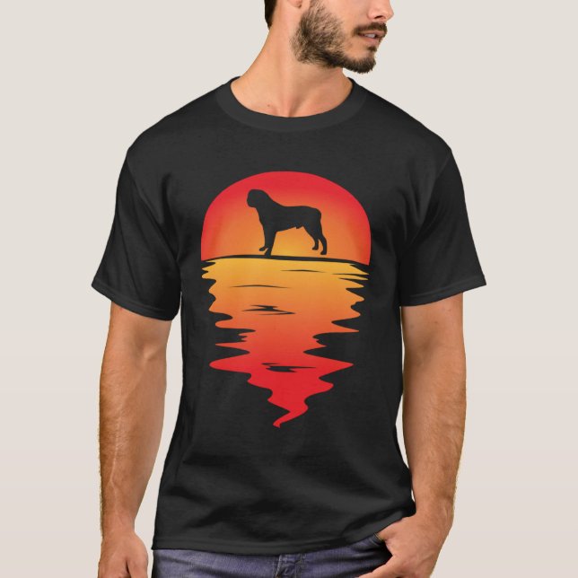 Camiseta Sunset English Mastiff (Frente)