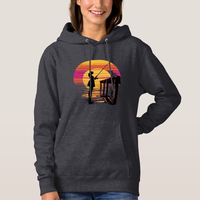 Camiseta Sunset Fishing – Women’s Hoodie (Frente)