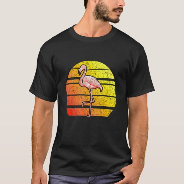 Camiseta Sunset Flamingo (Frente)