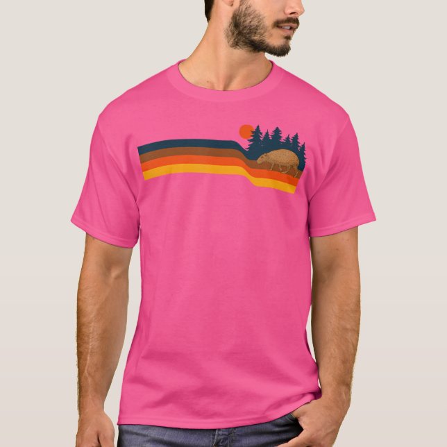 Camiseta Sunset Giant Cavy Rodent Capybara (Frente)