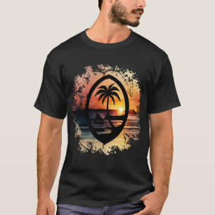 Camiseta Sunset Guam Seal