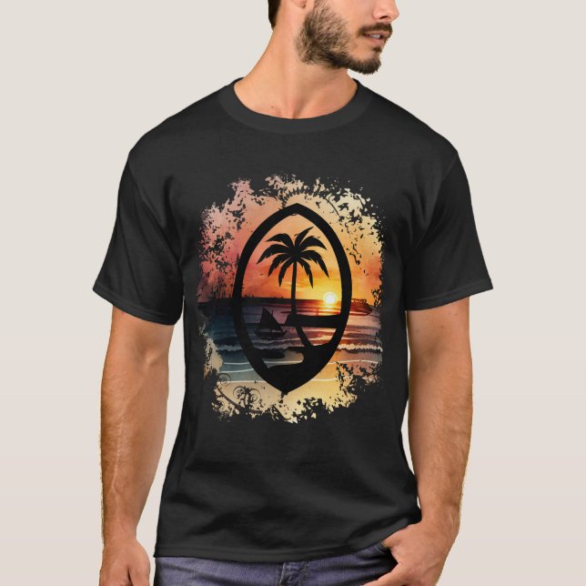Camiseta Sunset Guam Seal (Frente)