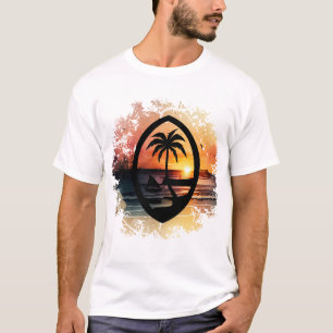 Camiseta Sunset Guam Seal