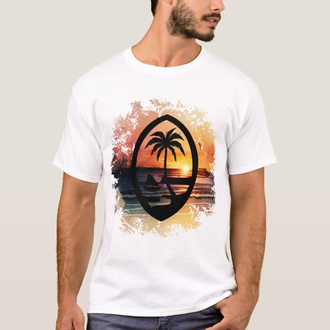 Camiseta Sunset Guam Seal (Frente)