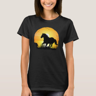 Camiseta Sunset Horse Breed Silhouette Quarter Horse