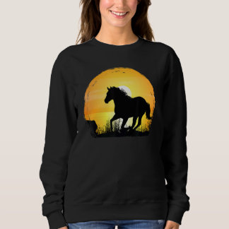 Camiseta Sunset Horse Breed Silhouette Quarter Horse