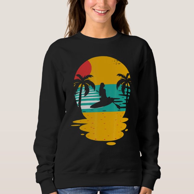 Camiseta Sunset Levante Paddleboarder Paddleboard Tropi (Frente)