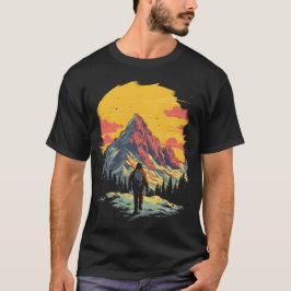 Camiseta Sunset Mountain Hiking Adventure