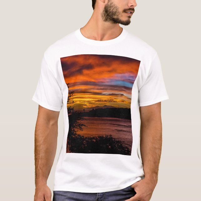 Camiseta Sunset na Praia, Cabo Verde (Frente)