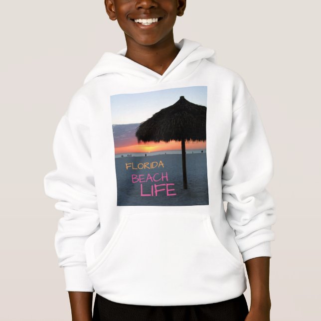 Camiseta Sunset na praia da Flórida Branca (Frente)