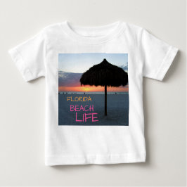 Camiseta Sunset na praia da Flórida Branca