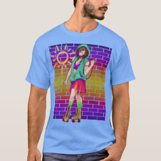 Camiseta Sunset Neon Skater
