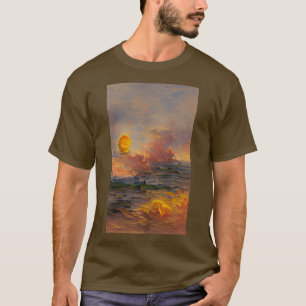 Camiseta Sunset Oil Painting Bela arte