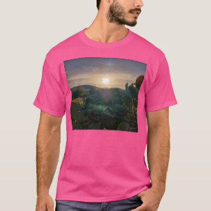 Camiseta Sunset Over Cactus Em Fethiye Turquia