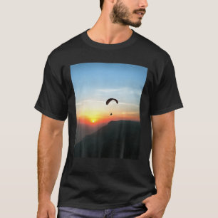 Camiseta Sunset Paraglide Wanderlust Arte desportiva extrem