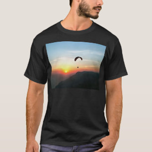 Camiseta Sunset Paraglide Wanderlust Arte Esportiva Extreme