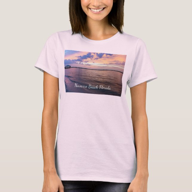 Camiseta Sunset Purple Horple Hour da Praia Navarr (Frente)