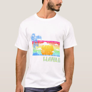 Camiseta Sunset Retro Beach Havaii