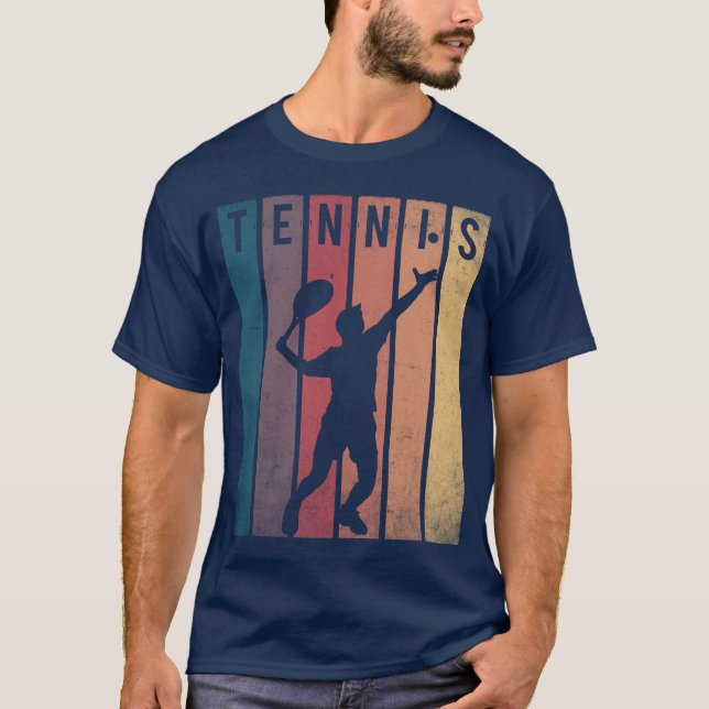 Camiseta Sunset Retroativo do Jogador de tênis (Frente)