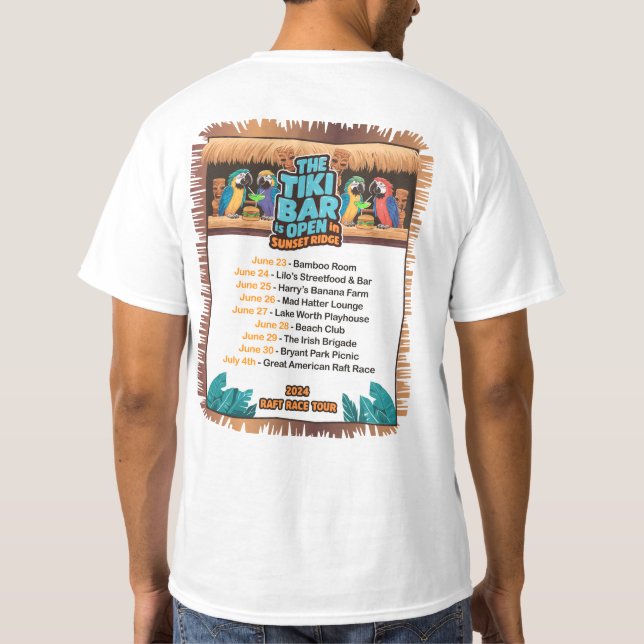 Camiseta Sunset Ridge Tiki (Verso)