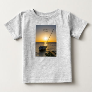 Camiseta Sunset Sailboat Shipwreck Golfo Breeze Baby T shir
