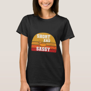 Camiseta Sunset Short And Sassy Dachshund Animals Love Sau