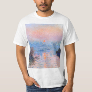 Camiseta Sunset sobre o Seine Claude Monet