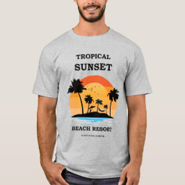 Camiseta Sunset tropical