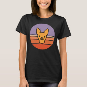 Camiseta Sunset Walk Com Meu Cabelo Curto Chihuahua Ativo