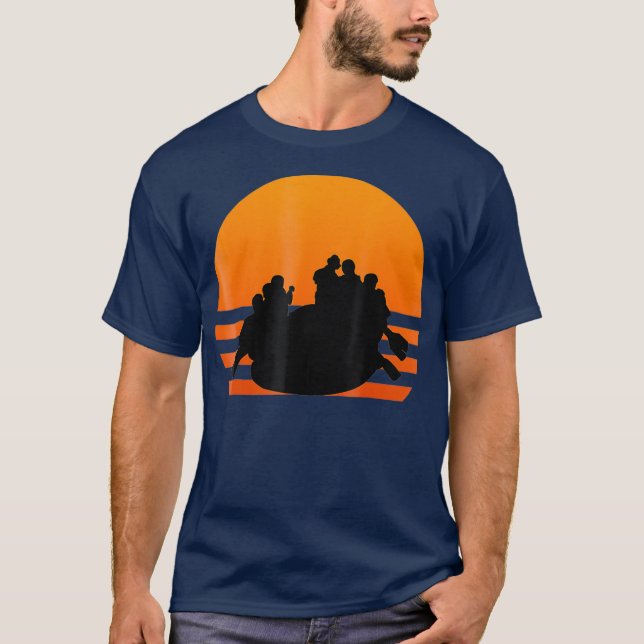 Camiseta Sunset Whitewater Rafing T River Rafting (Frente)