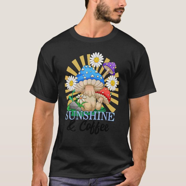 Camiseta Sunsher E Café Verão Mulheres Com Positividade Ins (Frente)