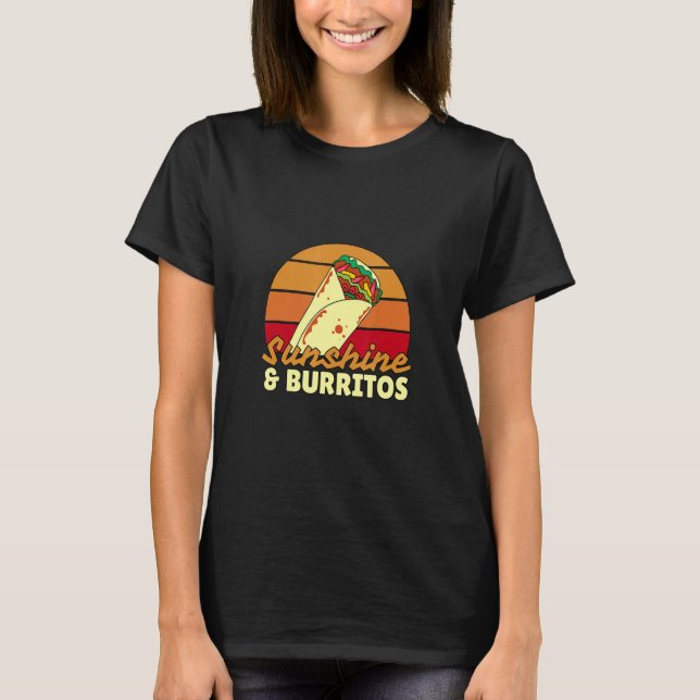 Camiseta Sunshine and Burritos Flying Burrito  Burritos (Frente)