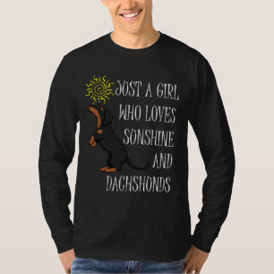 Camiseta Sunshine And Dachshund Cute Weenie Saying