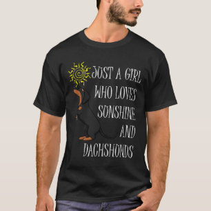 Camiseta Sunshine And Dachshund Cute Weenie Saying