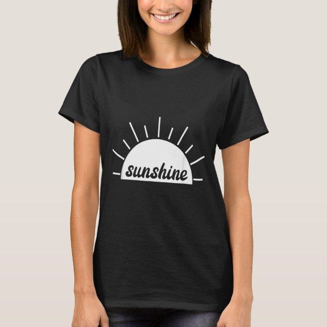 Camiseta Sunshine Beach Vacing Sand And Sun Beachin Holid (Frente)