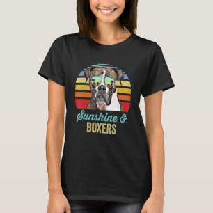 Camiseta Sunshine Boxers Cachorro Retro Sunset Beach Vibe