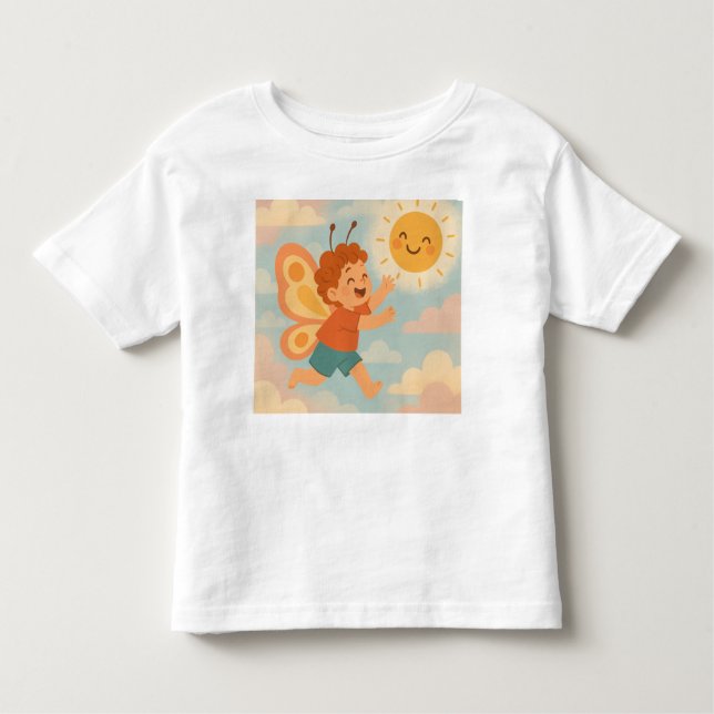 Camiseta Sunshine Chaser - Dreamy Summer Tee para Crianças (Frente)