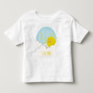 Camiseta Sunshine Clouds Sky Aniversário
