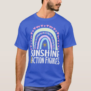 Camiseta Sunshine e Action Figures Cute Rainbow Gift para